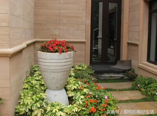 门前花坛种什么风水好,门前有圆形花坛好不好