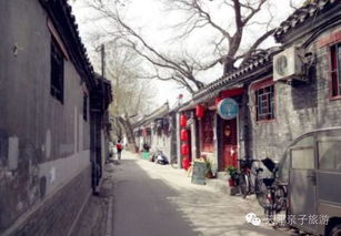 b) 南锣鼓巷 —— 胡同里的潮流聚集地，也是卖炸鸡的小摊最多的地方。