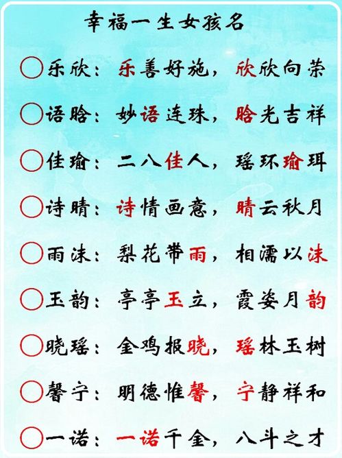一些对比独特的名字组合