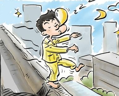 梦游民间说法,梦游民间说法