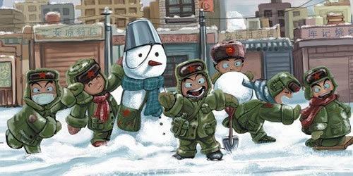 必玩项目：堆雪人、 打雪仗、顺便找个暖炉取暖