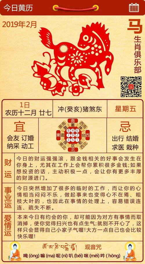 今天特吉生肖马运势具体表现是怎样的？