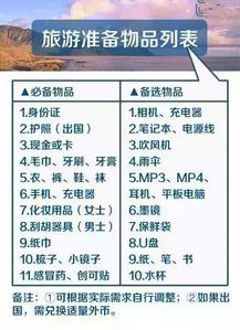 三年级较小学生出游前的乱七八糟必备清单（随手写的）
