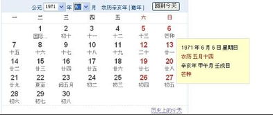 农历1971年6月14日出生的人是什么星座？