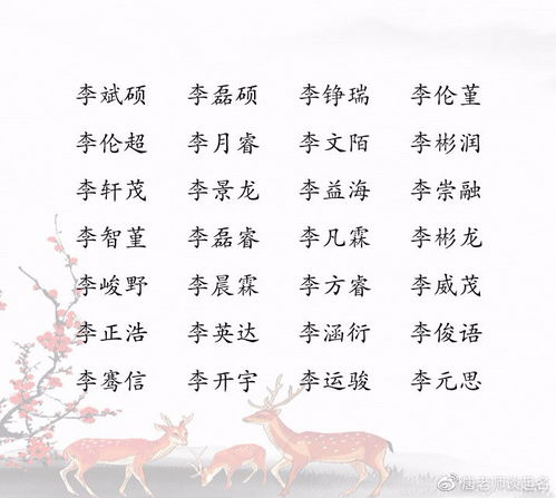 李姓龙年男孩名字的文化背景