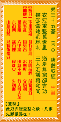 观音灵签35签详细解读，如何准确理解每签的含义？