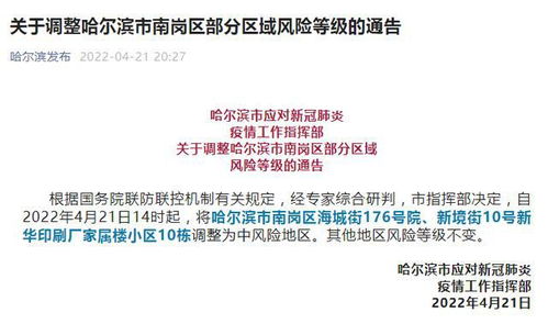疫情下的哈尔滨：风险因素等级的变迁