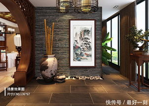 户型风水入户东门挂画,进门墙上挂什么画比较好东门