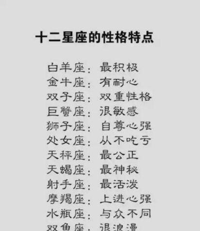 这些星座也太有特色了吧！
