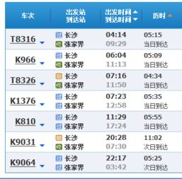 携程旅行网上的票价信息
