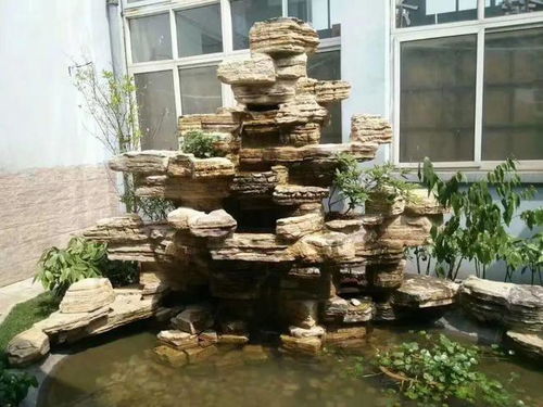 庭院假山石头,庭院石槽摆放什么位置好