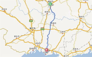 自驾路线：较长沙出发， 向柳州进发