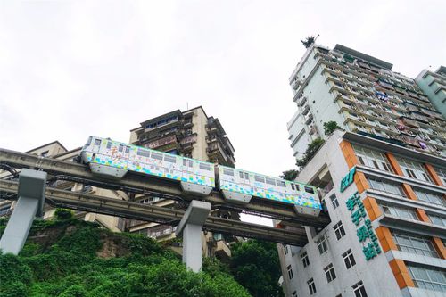 李子坝轻轨站：穿楼而过的奇观