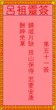 吕祖灵签千里之心是最后一签吗？这签意味着什么？
