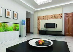 北边客厅：水气阴寒，宜蓝不宜土！