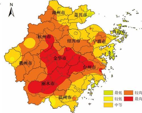 夏季平均气温25℃-35℃, 最高气温可达40℃；冬季平均气温4.7℃, 最低可达-5.4℃；春季平均气温10℃-20℃；秋季平均气温15℃-25℃。