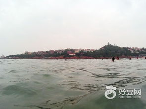 第一海水浴场， 这人比鱼还多，但是快乐是真的