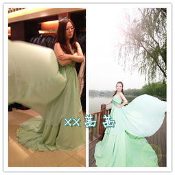 1）彩色婚纱案例分享