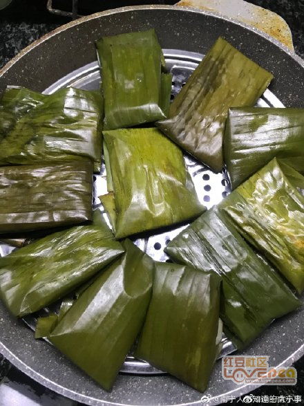 蕉叶糍芭蕉叶包裹着时间段的味道