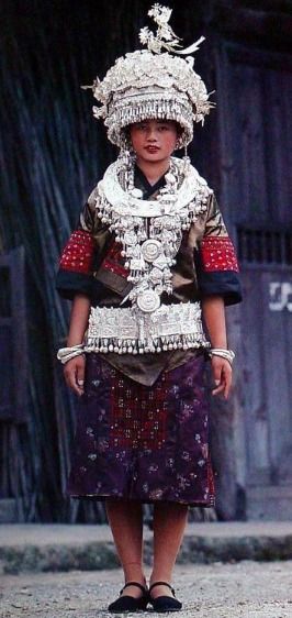 贵州黔东南苗族服饰特点,黔东南苗族穿衣风水图