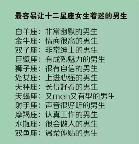 星座配对：90分的高糖CP