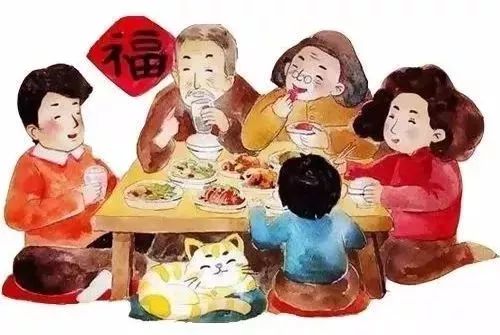 除夕源于古代祭祀习俗，演变为一家人团圆守岁的节日寓意辞旧迎新。