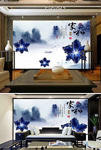 风水国画电视背景墙,电视背景墙的风水大忌