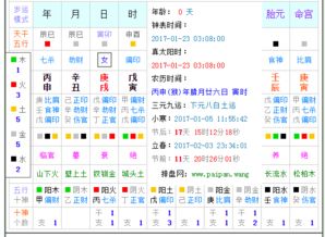 八字排盘与五行失衡（附带随机码）