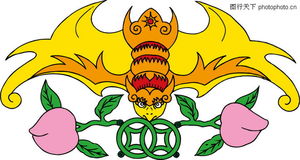 1.“蝙蝠·金钱 ·鹿 ·葫芦·梅花·祥云