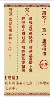 观音灵签62签解签精髓，拜佛求签时能否详细解读观音灵签62签的深层含义？