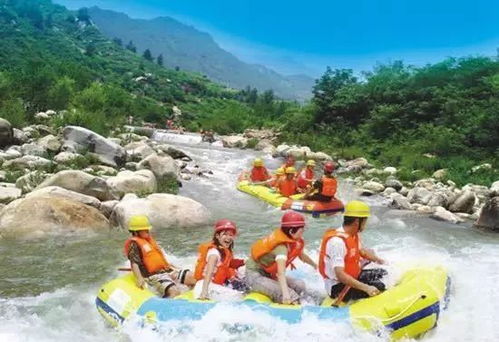 接下来我们来到位于梅水乡园村村山下社区的大金山漂流挑战你的极限