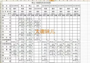 用生命换来的列车时刻大全