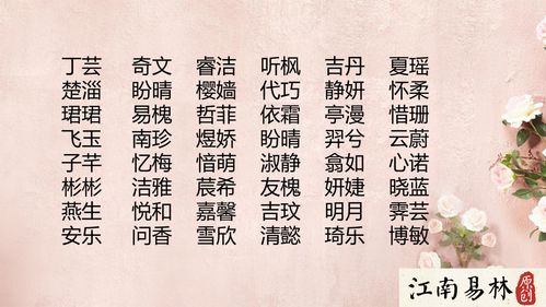 双字名推荐：给你几个参考