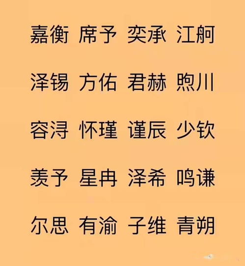 取名时能够考虑以下字义和提议