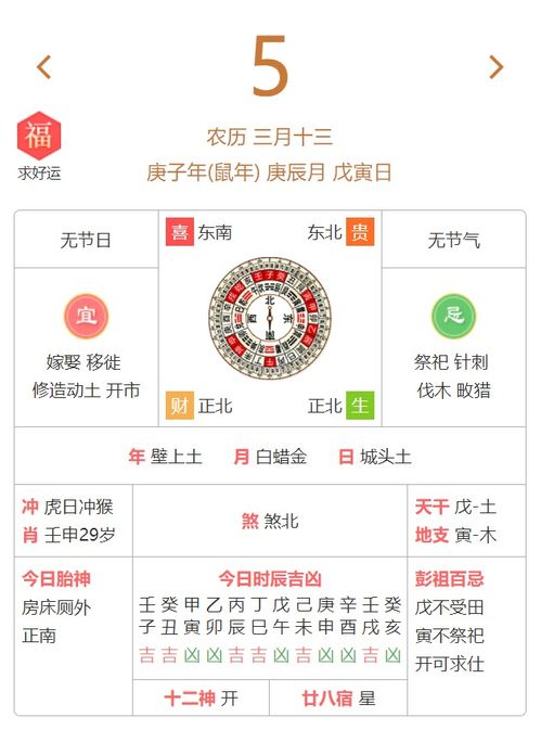 详细吉日表格(凑数的)