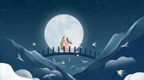 牛郎织女的6幅画,牛郎织女画像