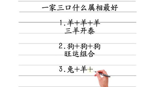一家三口最好生肖分别是哪些，这样三个不同的生肖组合在一起好吗？