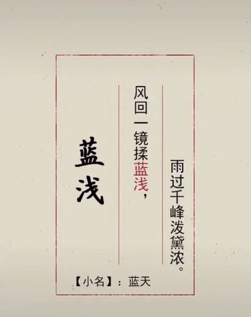 诗琴：一个充满文化底蕴气息的名字