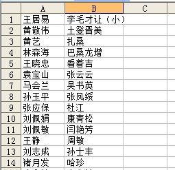 *注：以上表格内容仅作示例，并非完整名单，请自行与修改。