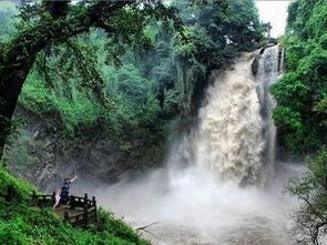 大滚锅叠水河瀑布