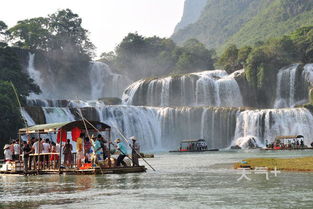 德天跨国瀑布：哇塞那个水真的是太大了！！！