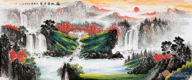 这幅出门山水画风水聚宝盆，如何布置能更好地聚财旺运呢？