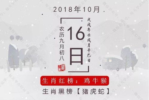 十二生肖10月16日运势如何，具体每日运势是什么？