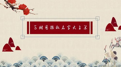 马姓男孩起名随意乱写篇——别当真