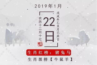 1月22日十二生肖运势具体包括哪些生肖的详细运势？