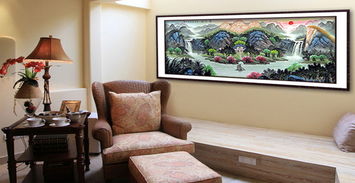 三、  客厅挂画风水觉得能，挂对了就发财