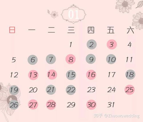 吉日表格大揭秘