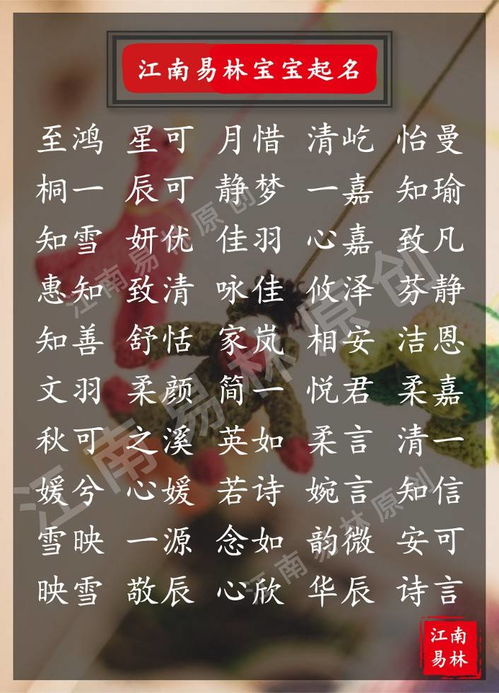 2025年狄姓女孩起名：那一些令人心动的选项
