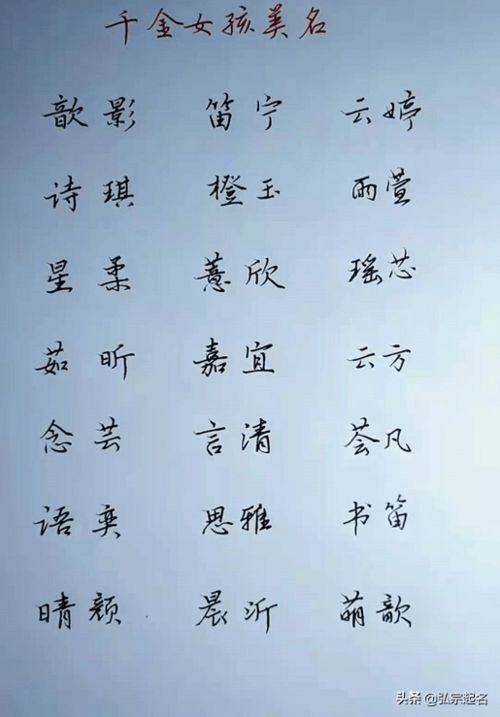 詠盈：如星般闪耀的名字选择