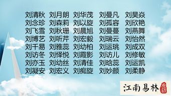 2025年刘姓宝宝取名较大全
